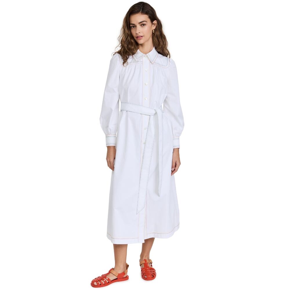 Tory Burch Multicolor Topstitch Artist Dress size 14